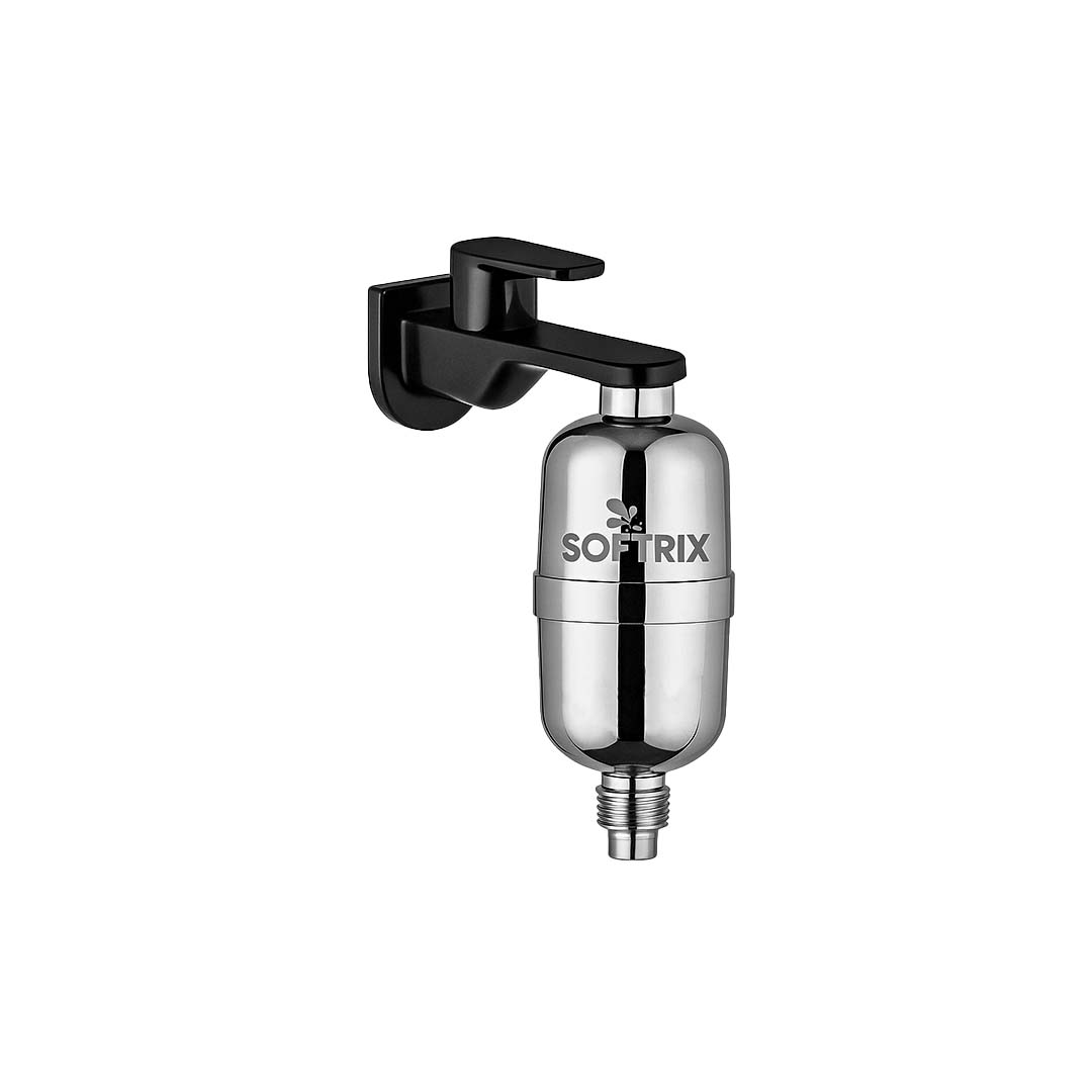 Softrix Universal Shower & Tap Water Filter Combo with Comb & Hard Water Stain Remover